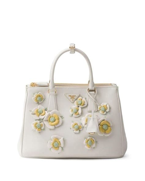 prada floral brocade shoulder bag|prada galleria floral applique.